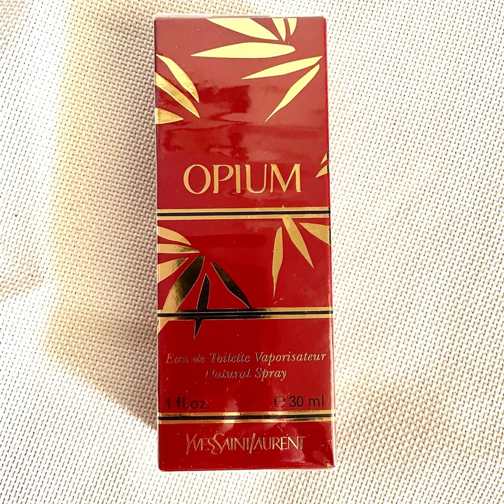 OPIUM BY YVES SAINT LAURENT 1 Fl OZ EDT CLASSIC SPRAY (NEW WITH BOX & SEALED)